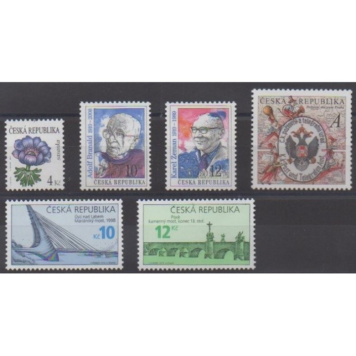 Acheter cette série de timbres de la République Tchèque, de l'année 2010 (No 577/582).
