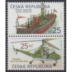 Czech (Republic) - 2013 - Nb 668/669 - Boats - Helicopters