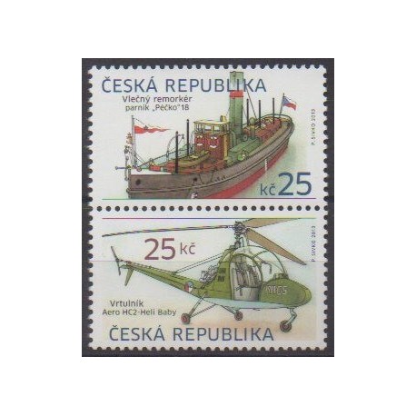 Tchèque (République) - 2013 - No 668/669 - Navigation - Hélicoptères
