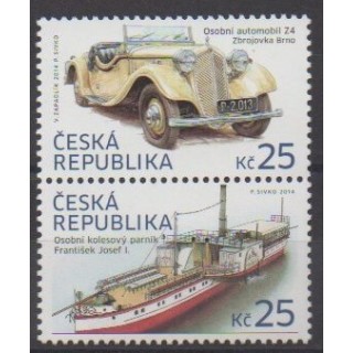 Acheter cette série de timbres de la République Tchèque, de l'année 2014 (No 741/742).