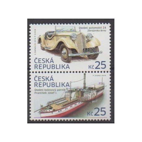 Czech (Republic) - 2014 - Nb 741/742 - Cars - Boats