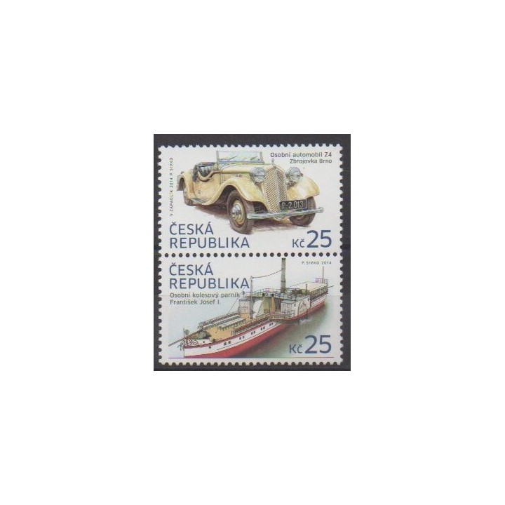 Acheter cette série de timbres de la République Tchèque, de l'année 2014 (No 741/742).