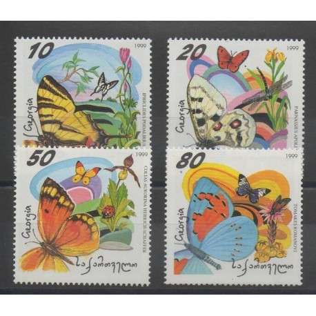 Géorgie - 1999 - No 240/243 - papillons