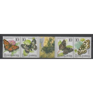 Timbres - Yougoslavie - 2000 - No 2811/2814 - papillons