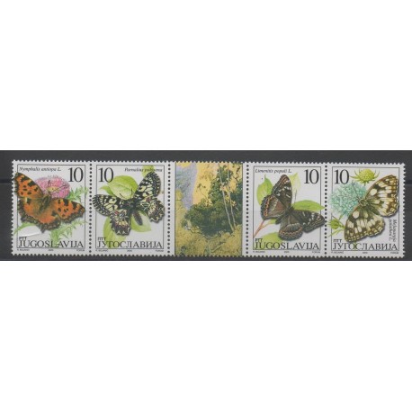 Yougoslavie - 2000 - No 2811/2814 - papillons