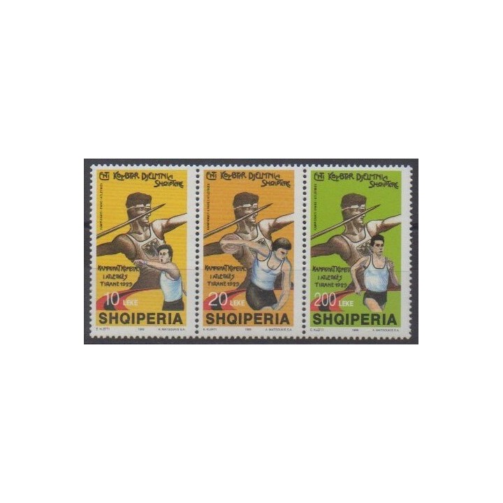 Buy this set of stamps of Albania of the year 1999 (Nb 2469/2471).