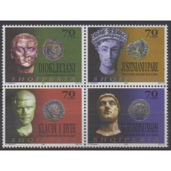 Albanie - 2003 - No 2680/2683 - Monnaies, billets ou médailles