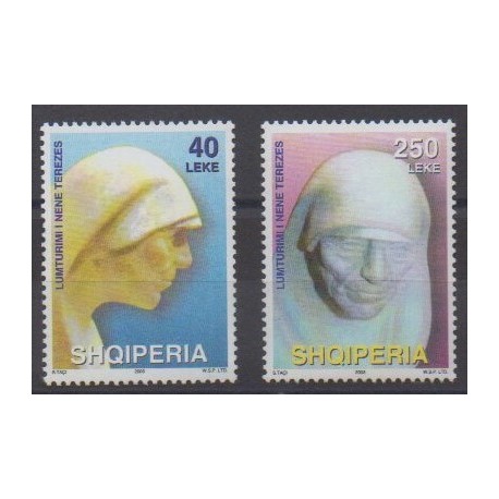 Albanie - 2003 - No 2701/2702 - Célébrités - Religion