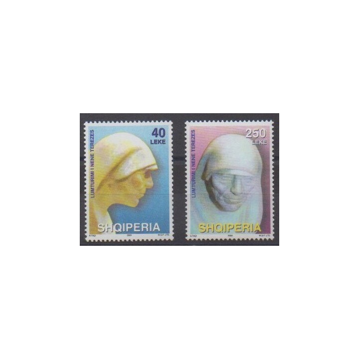 Buy this set of stamps of Albania of the year 2003 (Nb 2701/2702).