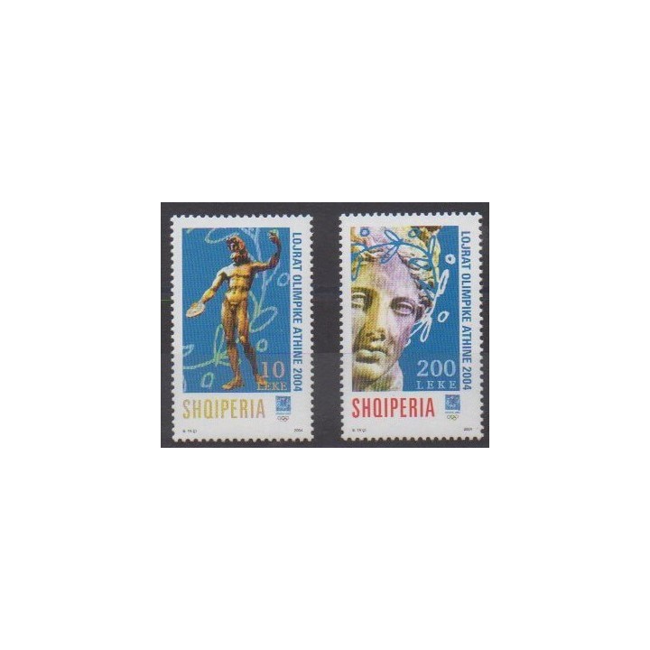 Acheter cette série de timbres d'Albanie de l'année 2004 (No 2705/2706).