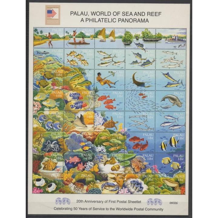 Stamps - Palau - 1986 - Nb 92/131 - sea life