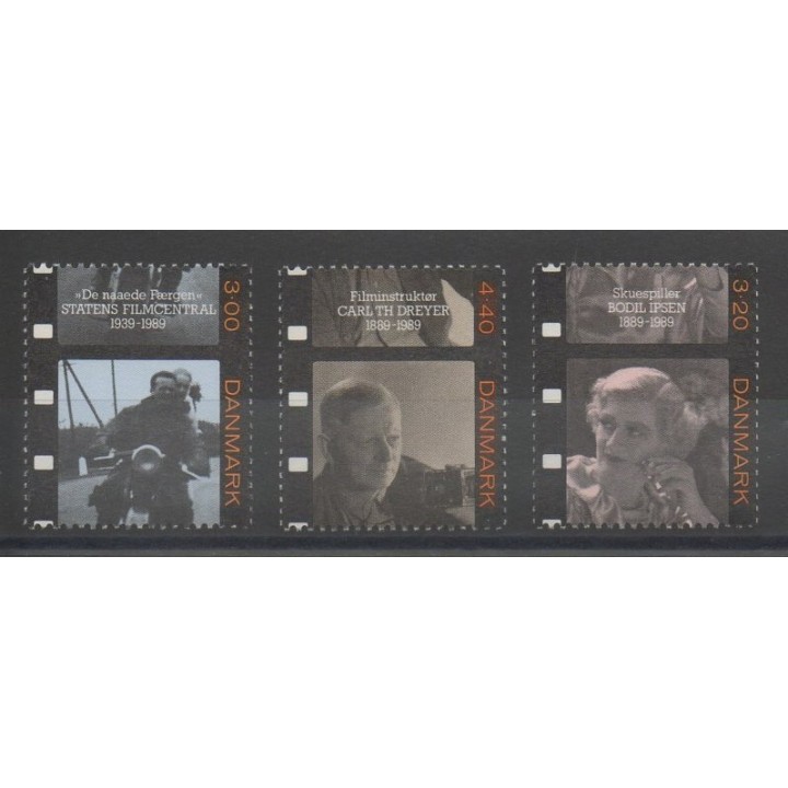 Timbres - Danemark - 1989 - No 960/962 - cinéma