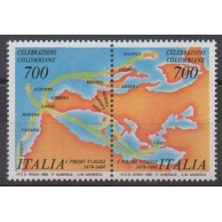 Italie - 1990 - No 1835/1836 - Christophe Colomb