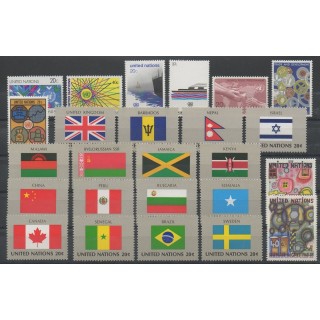 Timbres  - Nations Unies (ONU - New-York) - Année complète - 1983 - No 383/407