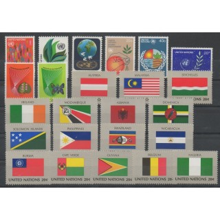Timbres  - Nations Unies (ONU - New-York) - Année complète - 1982 - No 359/382
