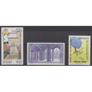 Buy this set of stamps of Italy of the year 1989 (Nb 1813/1815).