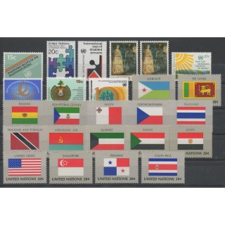 Timbres  - Nations Unies (ONU - New-York) - Année complète - 1981 - No 334/358
