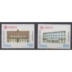 Italie - 1990 - No 1882/1883 - Service postal - Europa