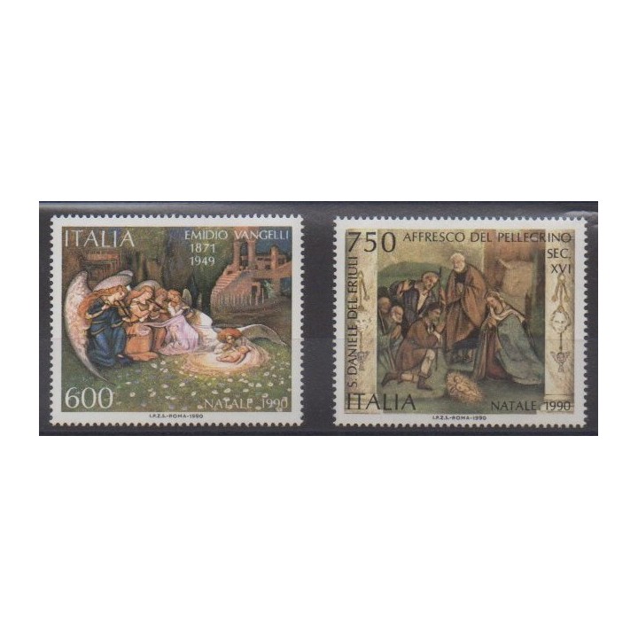 Buy this set of stamps of Italy of the year 1990 (Nb 1893/1894).