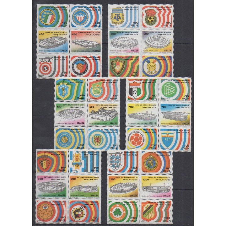 Buy this set of stamps of Italy of the year 1990 (Nb 1837/1872).