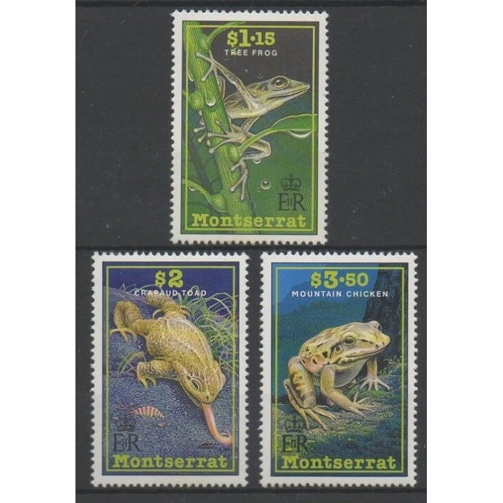 Timbres - Montserrat - 1991 - No 768/770 - animaux