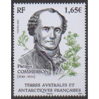 Buy this stamp of FSAL of the year 2023 (Philibert Commerson).