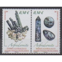 TAAF - 2023 - No 1024/1025 - Minéraux - Pierres précieuses