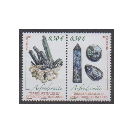 French Southern and Antarctic Territories - Post - 2023 - Nb 1024/1025 - Minerals - Gems