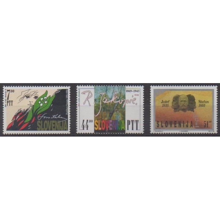 Buy this set of stamps of Slovenia of the year 1993 (Nb 34/36).