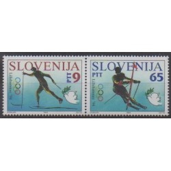 Slovénie - 1994 - No 74/75 - Jeux olympiques d'hiver