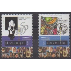 Slovénie - 1995 - No 115/116 - Nations unies