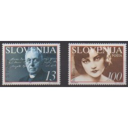 Slovénie - 1996 - No 132/133 - Célébrités