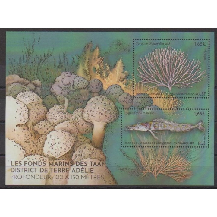 Acheter ce timbre des Terres Australes et Antarctiques Françaises de l'année 2023 (Les fonds marins).