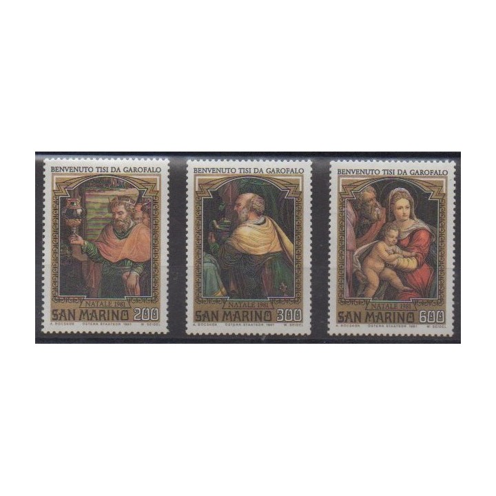 Acheter cette série de timbres de Saint-Marin de l'année 1981 (No 1040/1042).