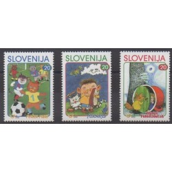 Slovenia - 2000 - Nb 266/268 - Literature - Childhood