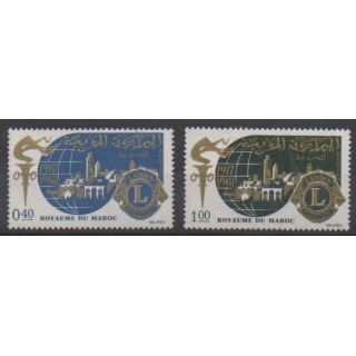 Acheter cette série de timbres du Maroc de l'année 1967 (No 521/522).