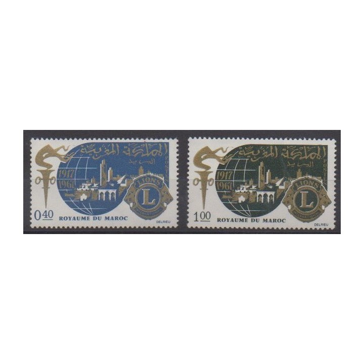 Acheter cette série de timbres du Maroc de l'année 1967 (No 521/522).