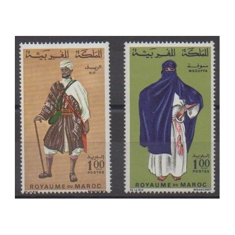 Morocco - 1968 - Nb 553/554 - Costumes - Uniforms - Fashion