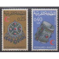 Maroc - 1968 - No 557/558 - Art - Santé ou Croix-Rouge