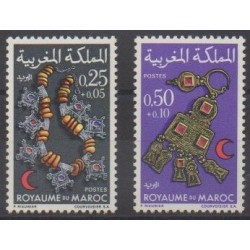 Maroc - 1970 - No 602/603 - Art - Santé ou Croix-Rouge