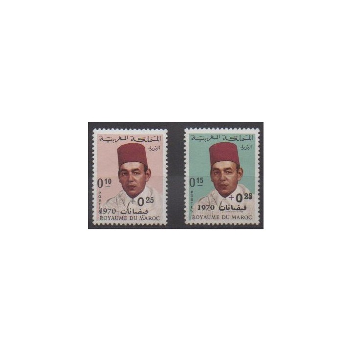 Acheter cette série de timbres du Maroc de l'année 1970 (No 598/599).