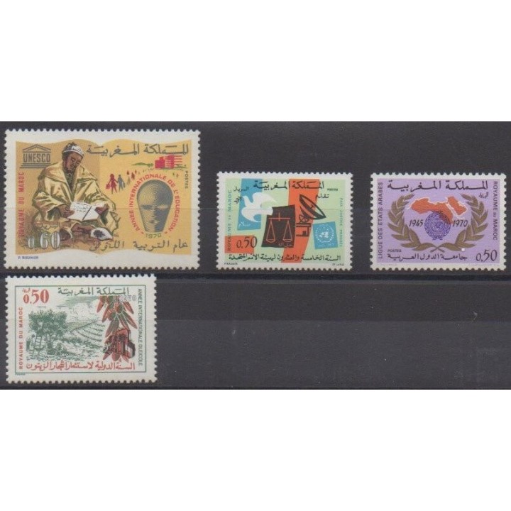 Acheter cette série de timbres du Maroc de l'année 1970 (No 608/611).