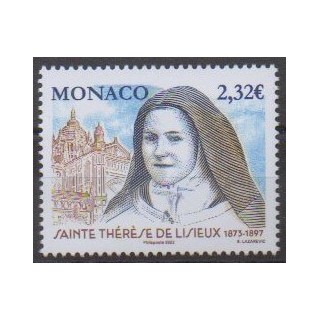 Acheter ce timbre de Monaco de l'année 2023 (Sainte Thérèse de Lisieux).