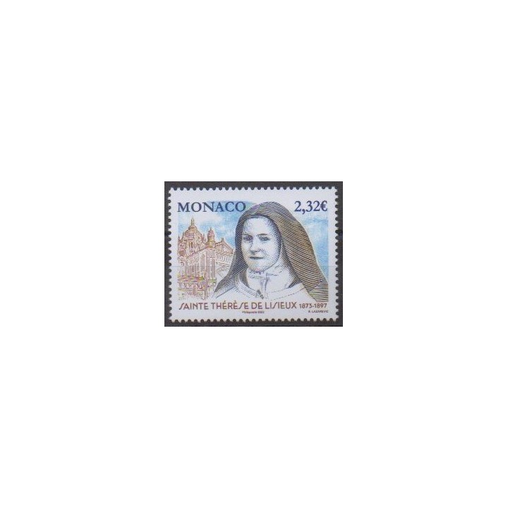 Acheter ce timbre de Monaco de l'année 2023 (Sainte Thérèse de Lisieux).
