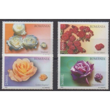Roumanie - 2004 - No 4924/4927 - Roses