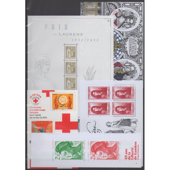 Timbres-France-2022-Année-complète