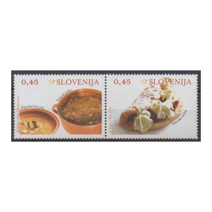 Acheter cette série de timbres de Slovénie de l'année 2007 (No 600/601).