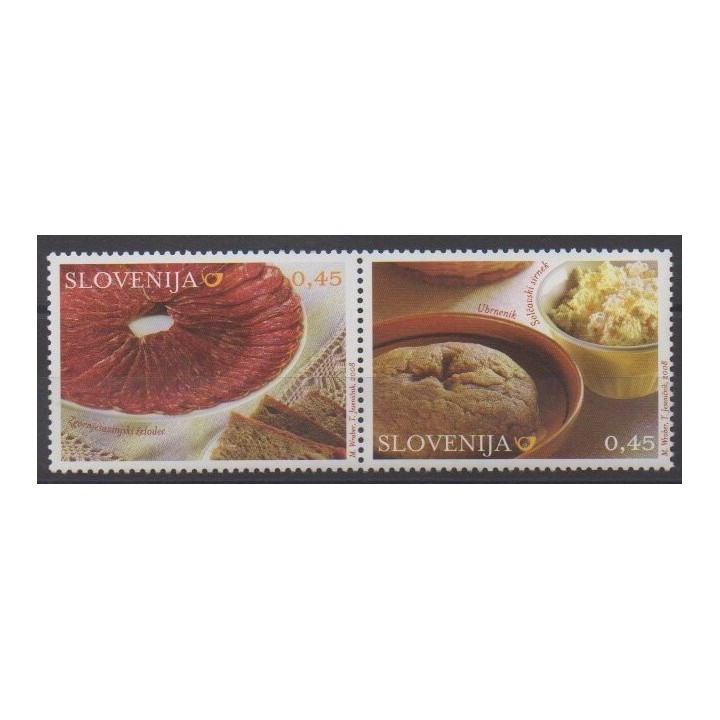Buy this set of stamps of Slovenia of the year 2008 (Nb 629/630).