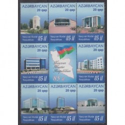 Azerbaïdjan - 2009 - No 639/646 - Monuments - Histoire