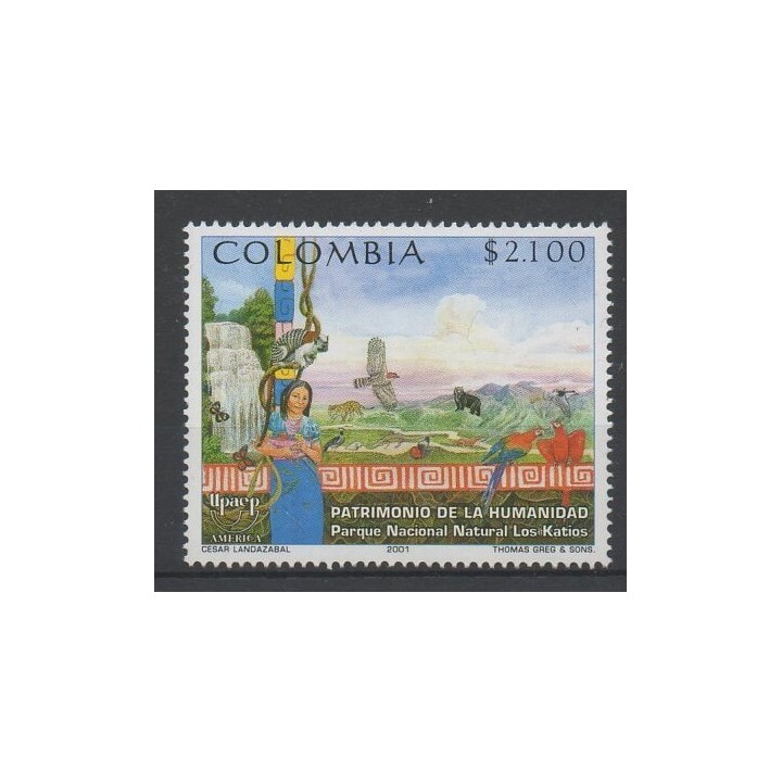 Timbres - Colombie - 2001 - No 1149 - sites